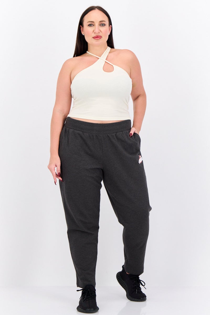 PUMA سروال رياضي خارجي عادي للنساء، رمادي داكن - Image 4